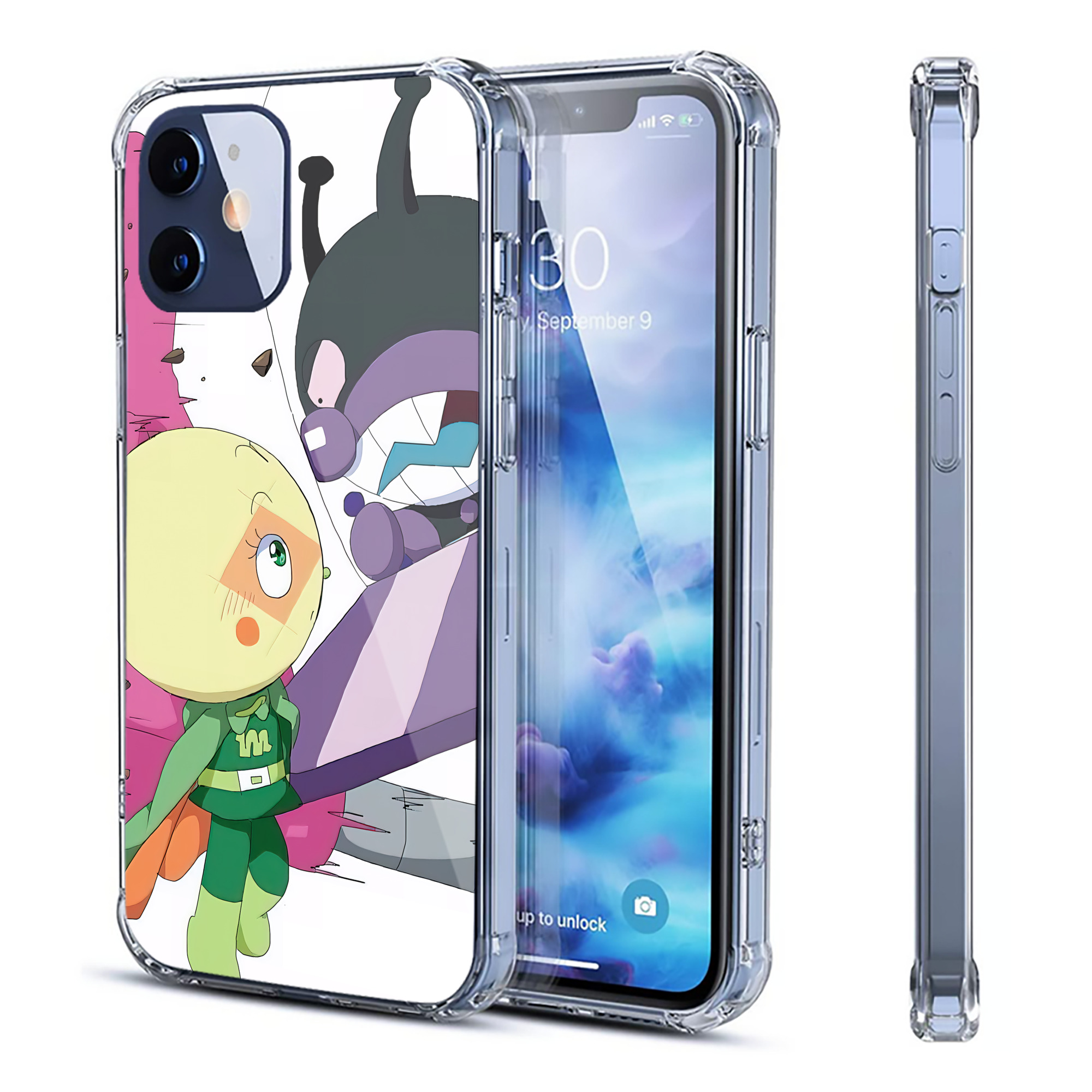 （画像用） アンパンマン Anpanman 【iPhone 12シリーズ対応】透明スマホケース（クリアソフトケース）